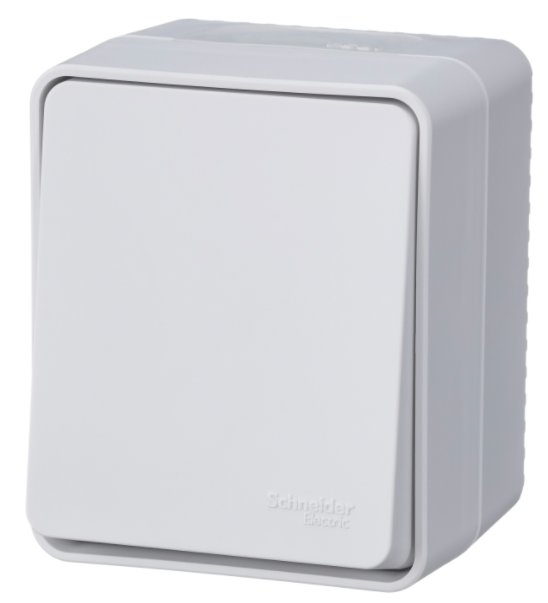 AtlasDesign Profi54 О/У 1-клавишный ПЕРЕКЛЮЧАТЕЛЬ 10 АХ, БЕЛЫЙ, Россия