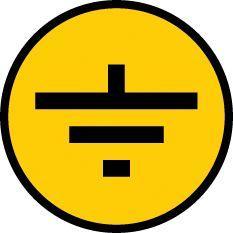 Символ "Заземление" 30х30 IEK YPC20-ZAZEM-1-096