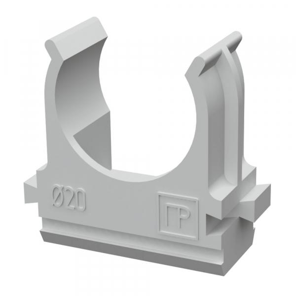 Крепеж-клипса универсальная 20мм серая АБС-пластик  в карт (150шт/1500шт упаковка/коробка) Промрукав