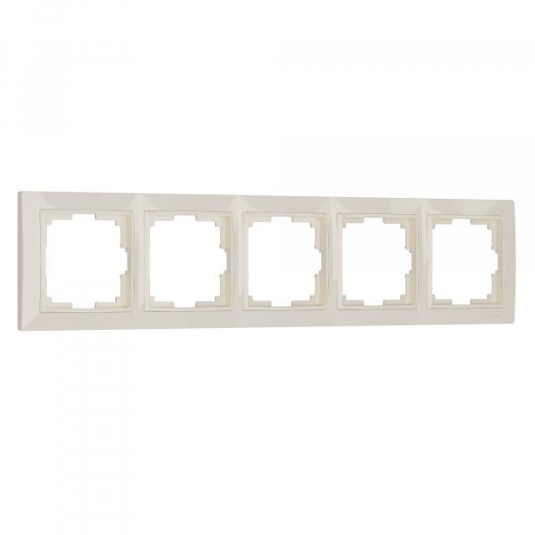 Werkel  Snabb Basic Слоновая Кость Рамка 5-местная WL03-Frame-05 a036634