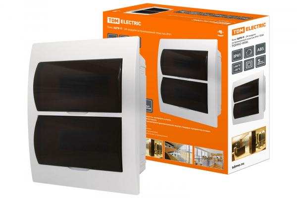 Бокс TDM ЩРВ-П-24  IP40 пластик