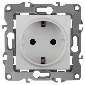 ЭРА  Эра12  Белый  Розетка 2P+E Schuko, 16АХ-250В 12-2101-01 Б0014675